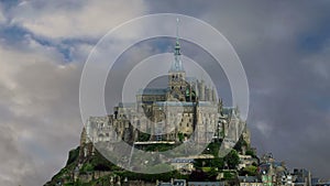 Mont Saint-Michel, Normandy, France--one of the most visited tourist sites in France.