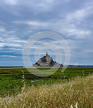 Mont Saint-Michel, Normandy, northern France. Summer 2019