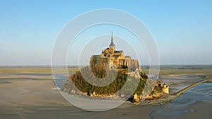 Mont Saint Michel at sunset