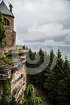 Mont Saint Odile Abbey, Ottrott, Alsace, France