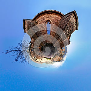 Mont Sainte Odile little planet spherical panorama