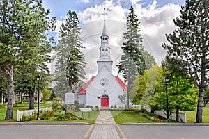 Mont-Tremblant village church front view