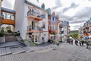 Mont-Tremblant village main shopping street left