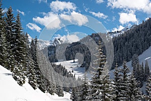 Montafon skiing valley