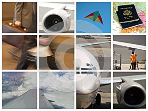 Montage of Business travel