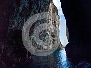Montagna spaccata cave in Gaeta italy photo