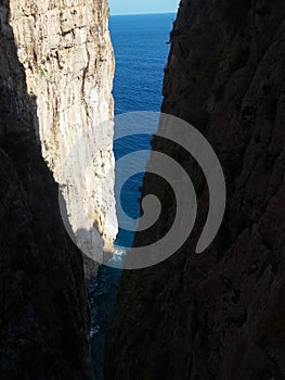 Montagna Spaccata (split mountain) in Gaeta photo