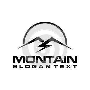 Montain energy logo concept