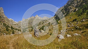 Montains of the estrop, the park of Mercantour, department of the Alpes-Maritimes