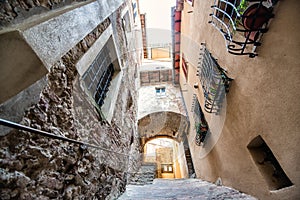 Montalcino, ancient center of city. Tuscany holidays. Italy holidays in Tuscany, Italy, Europe.