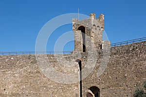 Montalcino castle in Tuscany