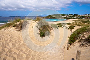 Montalvo beach in Pontevedra Galicia in Sanxenxo