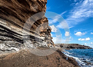 Montana Amarilla in Costa del Silencio. Tenerife photo