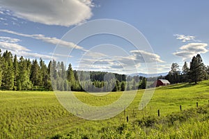 Montana farm landscape