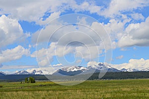 Montana Meadows and Mountains in the Big Hole Valley