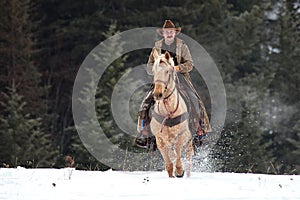 Montana rancher in Whitefish making his rounds