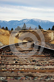 Montana Train Tracks photo