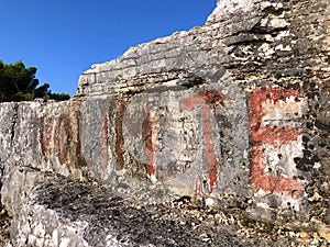 The Montauro quarry in the Zlatni rt forest park, Rovinj Rovigno - Istria, Croatia / Kamenolom Montauro u park Å¡umi Zlatni rt