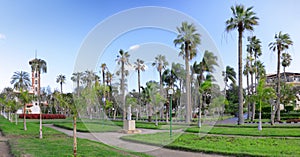 Montaza park , in Alexandria, Egypt. Panorama.