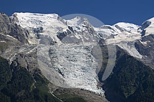 Montblanc summit from Chamonix