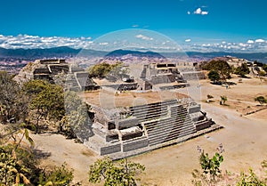 Monte Alban is an ancient Zapotec capital , near Oaxaca, Mexico. photo
