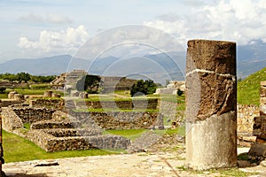 Monte alban pyramids in oaxaca mexico I photo