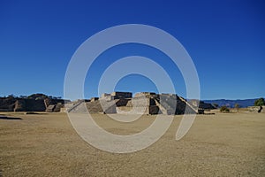 Monte Alban - the ruins of the Zapotec civilization in Oaxaca, M