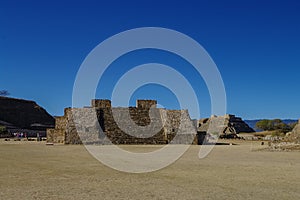 Monte Alban - the ruins of the Zapotec civilization in Oaxaca, M