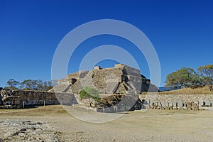 Monte Alban - the ruins of the Zapotec civilization in Oaxaca, M