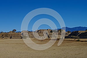 Monte Alban - the ruins of the Zapotec civilization in Oaxaca, M