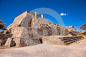 Monte Alban ruins of the Zapotec civilization in Oaxaca, Mexico