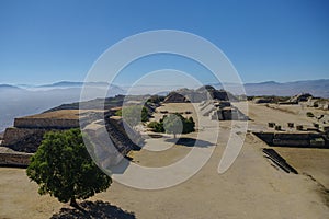 Monte Alban - the ruins of the Zapotec civilization in Oaxaca