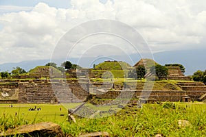 Monte alban pyramids in oaxaca mexico V