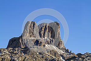 Monte Averau or Forcella Averau in Dolomites