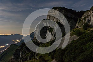 Dolomite At Night photo