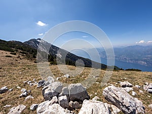 Monte Baldo mountain range in the Italian Alps, located in the provinces of Trento and Verona, Italy, Europe