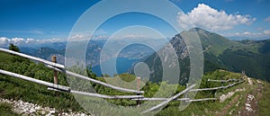 Monte baldo summit - lookout point to riva and garda lake