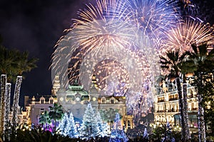 Monte Carlo Casino during New Year Celebrations