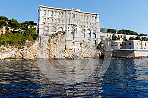 Monte Carlo harbor with cityscape