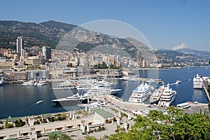 Monte-Carlo, Port de Fontvieille, marina, harbor, city, sea