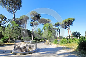 Monte Celio hill park Rome Italy