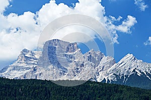 Monte Civetta mountains at daylight photo