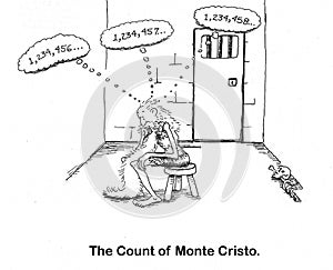 Monte Cristo Is Counting In His Cell