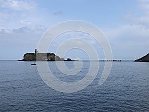 Monte di Procida - Isolotto di San Martino dal molo di Acquamorta