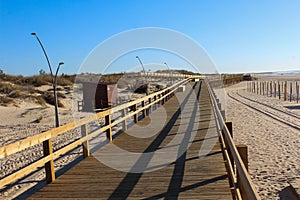 Monte gordo beach in portual photo