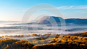monte kali mountain and werratal valley in germany
