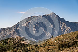 Monte Padro mountain in Corsica