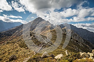 Monte Parteo in the mountains of Balagne region of Corsica