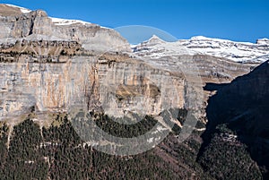 Monte Perdido in Ordesa National Park, Huesca. Spain.