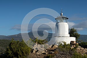 Monte Poro Lighthouse near Marina di Campo on the island Elba photo